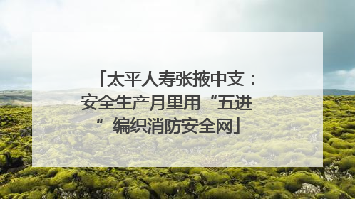 太平人寿张掖中支：安全生产月里用“五进”编织消防安全网