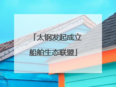 太钢发起成立船舶生态联盟