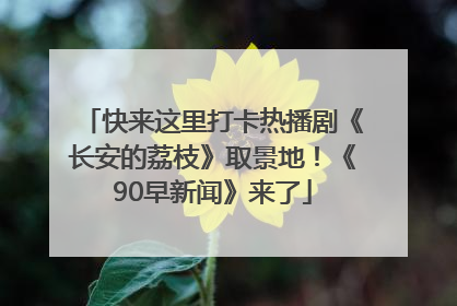 快来这里打卡热播剧《长安的荔枝》取景地！《90早新闻》来了