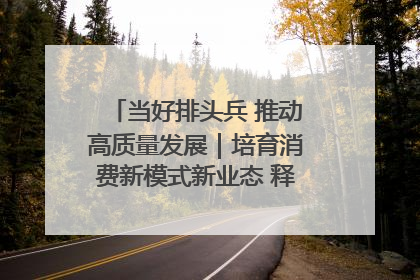 当好排头兵 推动高质量发展｜培育消费新模式新业态 释放经济增长新动能