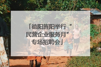 德阳旌阳举行“民营企业服务月”专场招聘会