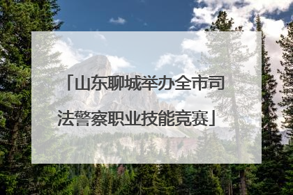 山东聊城举办全市司法警察职业技能竞赛