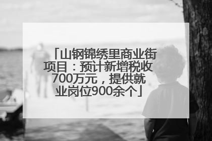 山钢锦绣里商业街项目：预计新增税收700万元，提供就业岗位900余个