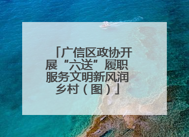广信区政协开展“六送”履职服务文明新风润乡村（图）