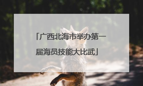 广西北海市举办第一届海员技能大比武