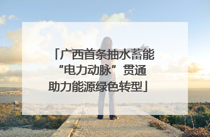 广西首条抽水蓄能“电力动脉”贯通 助力能源绿色转型