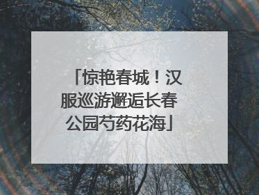 惊艳春城！汉服巡游邂逅长春公园芍药花海