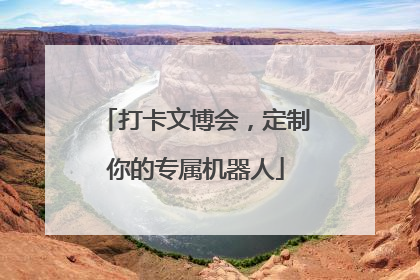 打卡文博会，定制你的专属机器人