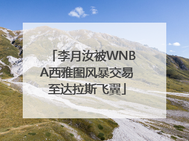 李月汝被WNBA西雅图风暴交易至达拉斯飞翼
