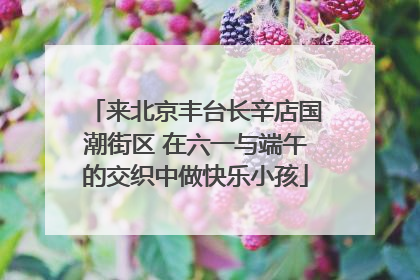 来北京丰台长辛店国潮街区 在六一与端午的交织中做快乐小孩