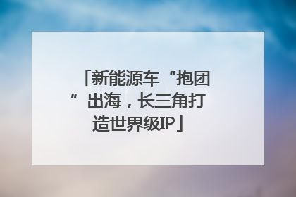 新能源车“抱团”出海，长三角打造世界级IP