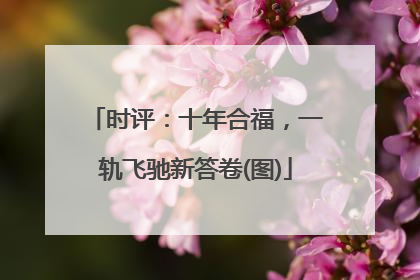 时评：十年合福，一轨飞驰新答卷(图)