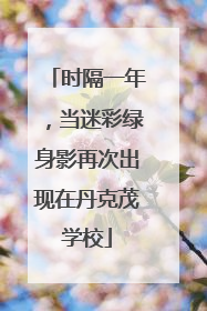 时隔一年，当迷彩绿身影再次出现在丹克茂学校