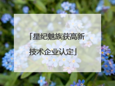 星纪魅族获高新技术企业认定