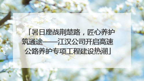 暑日鏖战荆楚路，匠心养护筑通途——江汉公司开启高速公路养护专项工程建设热潮