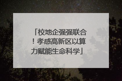 校地企强强联合！孝感高新区以算力赋能生命科学