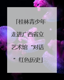 桂林青少年走进广西省立艺术馆“对话”红色历史