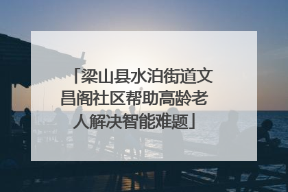 梁山县水泊街道文昌阁社区帮助高龄老人解决智能难题