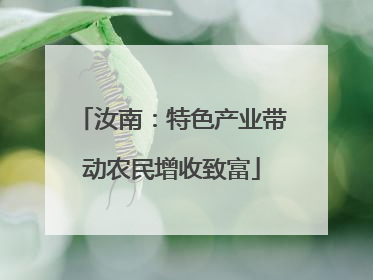 汝南：特色产业带动农民增收致富