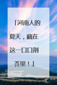 河南人的夏天，藏在这一口口荆芥里！