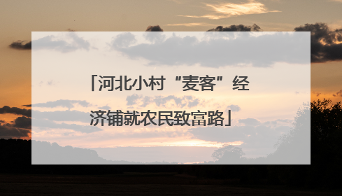 河北小村“麦客”经济铺就农民致富路