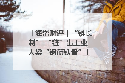 海岱财评｜“链长制” “链”出工业大梁“钢筋铁骨”