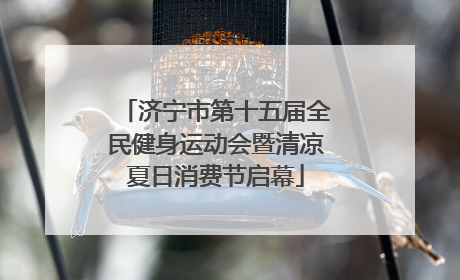 济宁市第十五届全民健身运动会暨清凉夏日消费节启幕