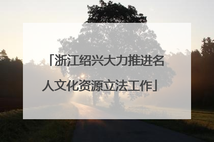 浙江绍兴大力推进名人文化资源立法工作