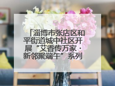 淄博市张店区和平街道城中社区开展“艾香传万家・新邻聚端午”系列端午节活动