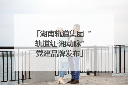 湖南轨道集团“轨道红·湘动脉”党建品牌发布