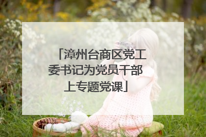 漳州台商区党工委书记为党员干部上专题党课