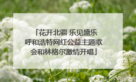 花开北疆 乐见盛乐 呼和浩特网红公益主题歌会和林格尔激情开唱