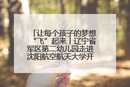 让每个孩子的梦想“飞”起来丨辽宁省军区第二幼儿园走进沈阳航空航天大学开展爱国主义教育