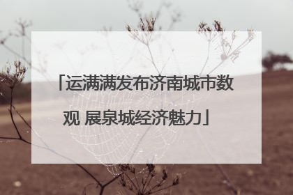 运满满发布济南城市数观 展泉城经济魅力