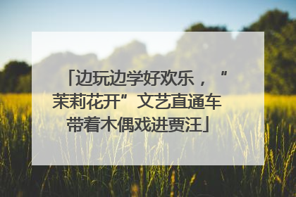 边玩边学好欢乐，“茉莉花开”文艺直通车带着木偶戏进贾汪