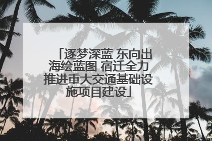 逐梦深蓝 东向出海绘蓝图 宿迁全力推进重大交通基础设施项目建设
