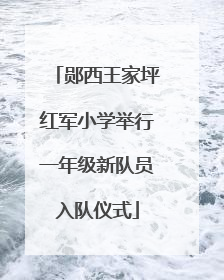 郧西王家坪红军小学举行一年级新队员入队仪式