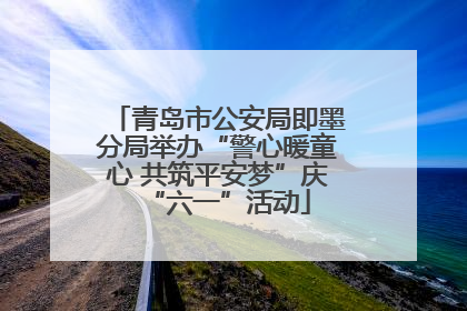 青岛市公安局即墨分局举办“警心暖童心 共筑平安梦”庆“六一”活动