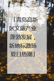 青岛高新区文旅产业蓬勃发展，新地标激扬夏日热潮