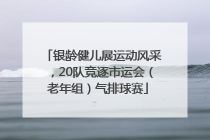 银龄健儿展运动风采，20队竞逐市运会（老年组）气排球赛