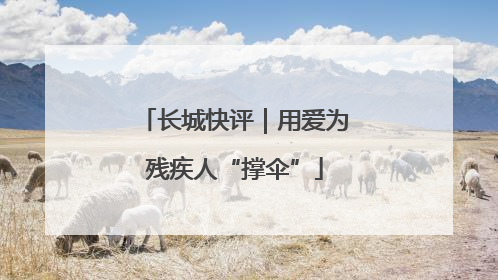 长城快评｜用爱为残疾人“撑伞”