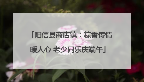阳信县商店镇：粽香传情暖人心 老少同乐庆端午