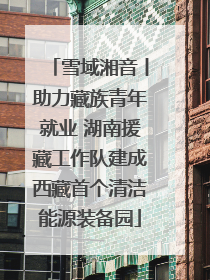 雪域湘音丨助力藏族青年就业 湖南援藏工作队建成西藏首个清洁能源装备园
