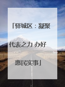 驿城区：凝聚代表之力 办好惠民实事