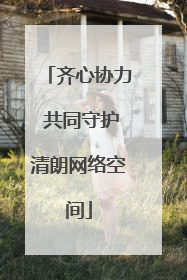 齐心协力 共同守护清朗网络空间