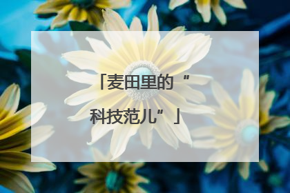 麦田里的“科技范儿”