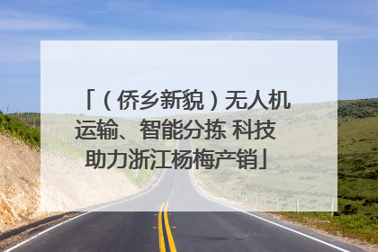 （侨乡新貌）无人机运输、智能分拣 科技助力浙江杨梅产销