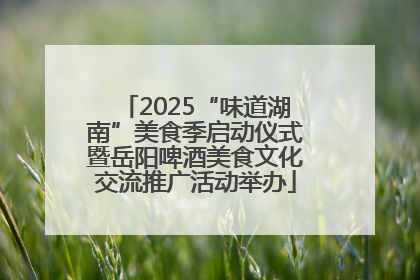 2025“味道湖南”美食季启动仪式暨岳阳啤酒美食文化交流推广活动举办