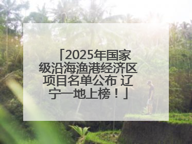 2025年国家级沿海渔港经济区项目名单公布 辽宁一地上榜！