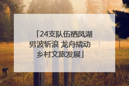 24支队伍栖凤湖劈波斩浪 龙舟撬动乡村文旅发展